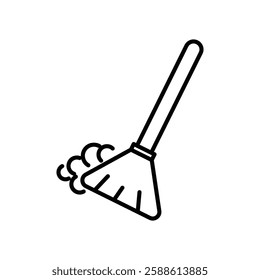 Sweeping icon Flat illustration sign