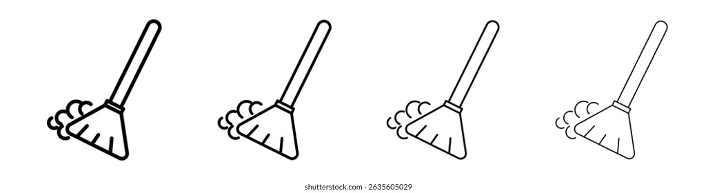 Sweeping icon Flat illustration sign