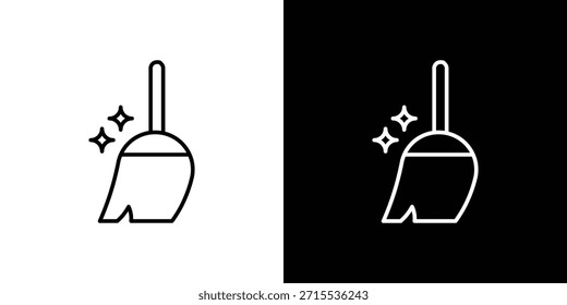 Kehrendes Symbol im Liniendesign. Bearbeitbare Strichsymbole.