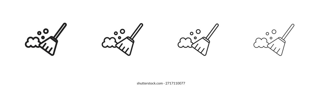 Umrisssymbol für Kehrsymbol. Bearbeitbare Stroke-Auflistung.