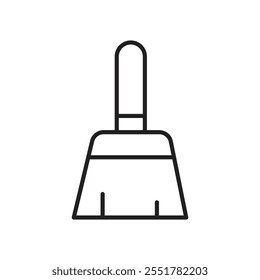 Sweeping icon Thin isolated logo