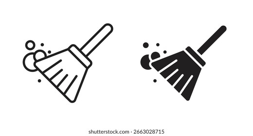 Sweeping icon vector design element logo template