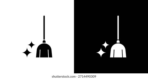 Sweeping Icons Vektor Silhouette Design. Grafik-Design-Illustration mit Vektorgrafik.