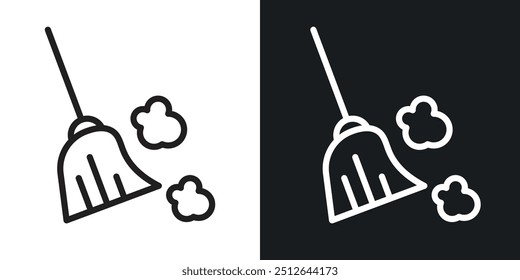 Colección de Vector de iconos delineados de barrido.
