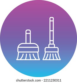 Icono vectorial Herramientas de barrido. Se puede usar para imprimir, móviles y aplicaciones web.