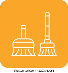 Sweeping Tools vector icon. Can be used for printing, mobile and web applications.