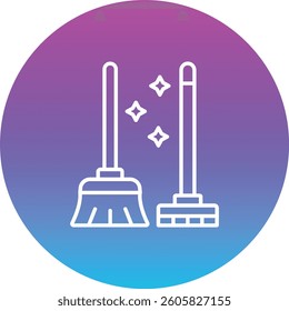 Sweeping Tools vector icon. Can be used for printing, mobile and web applications.