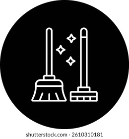Sweeping Tools vector icon. Can be used for printing, mobile and web applications.