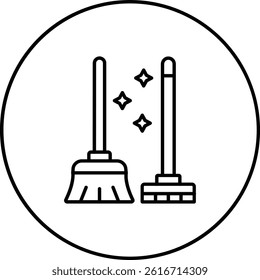 Sweeping Tools vector icon. Can be used for printing, mobile and web applications.