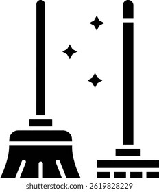Sweeping Tools vector icon. Can be used for printing, mobile and web applications.