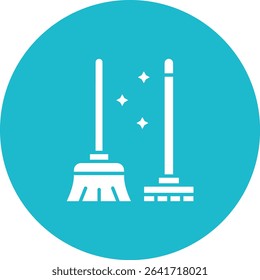 Sweeping Tools vector icon. Can be used for printing, mobile and web applications.