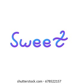 Sweet 3D text