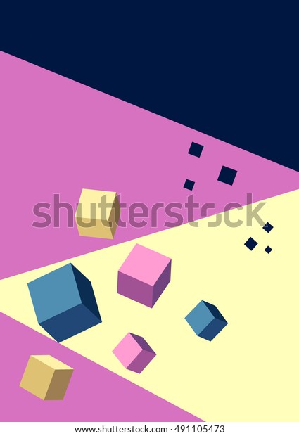 Sweet Abstract Art Background Colorful 3d Stock Vector (Royalty Free ...