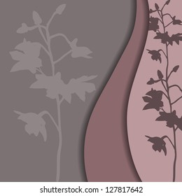 Sweet abstract modern vector web design with flower pattern