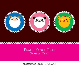 sweet animals greeting