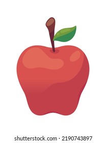 Apfelfruchtsymbol einzeln