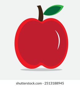 Aislado de manzana dulce sobre fondo blanco