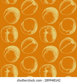 sweet apricot, seamless fruit pattern, vector design