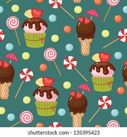 Sweet assortment retro wallpaper