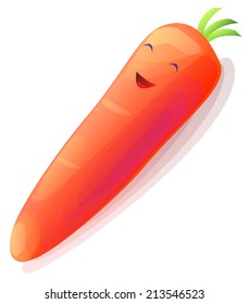 Sweet autumn carrot vector