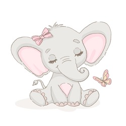 Sweet Baby Elephant For Valentine's Day 