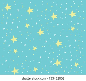 sweet baby stars pattern vector