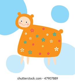 sweet baby teddy card