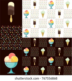 sweet background for pastry cafe ice cream