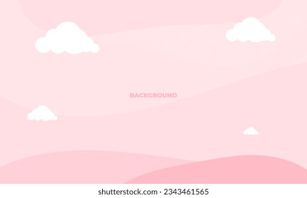 Sweet background with pink background in the concept of love for element, wallpaper, banner, card,  sweet and romantic moments