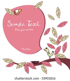 Sweet background with place for your