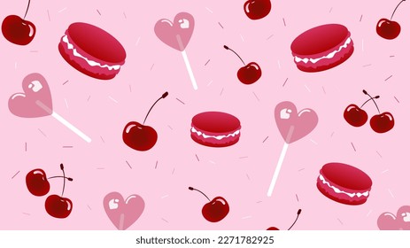 A sweet background that will decorate any space and make you want macaroons