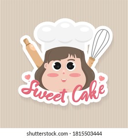 Süßbäckerei und Brotetiketten für Süßwarengeschäfte, Kuchen, Restaurant