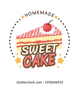 Sweet bakery and bread labels design for sweets shop, cake, cafe