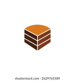 Sweet bakery cake vector logo design