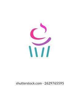 Sweet bakery cake vector logo design