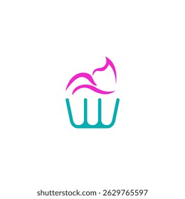 Sweet bakery cake vector logo design