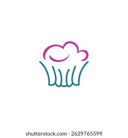 Sweet bakery cake vector logo design