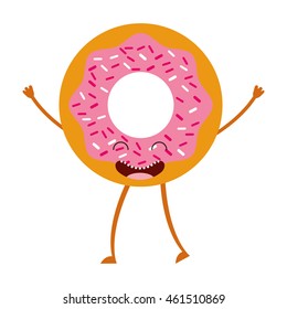 sweet bakery character cute icon vector isolated graphic