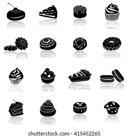 Sweet Bakery Food Icon- Illustration