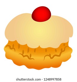 Sweet bakery icon. Cartoon of sweet bakery vector icon for web design isolated on white background