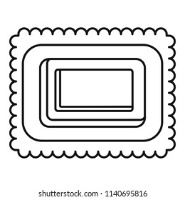 Sweet bakery icon. Outline illustration of sweet bakery vector icon for web design isolated on white background