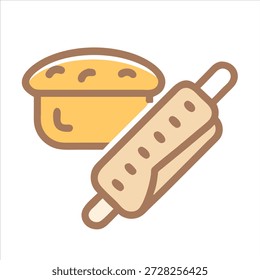 Süßes Backsymbol-Set für Rezepte und Desserts