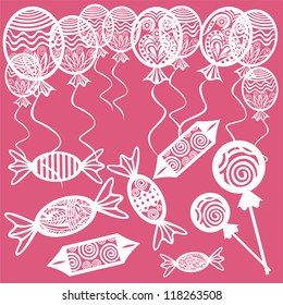Sweet balloon vector illustration