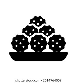 Sweet balls icon designed in glyph style, ready for premium use