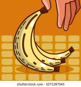 Sweet banana super market products