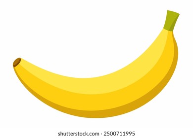 A sweet banana vector art in white background illustration.