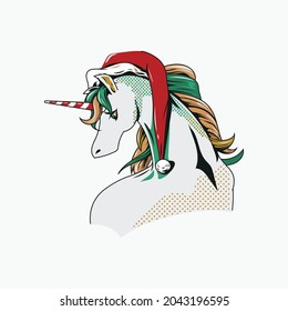 Sweet beautiful unicorn illustration. Vector illustration of cute unicorns