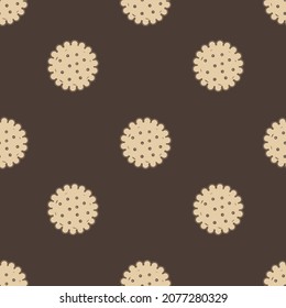 Sweet, beige, delicate pattern. Delicious cookies.