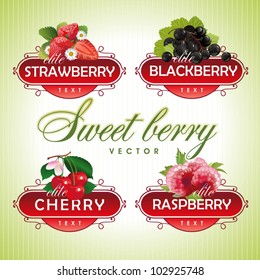 Sweet berry. Strawberry, blackberry, cherry, raspberry