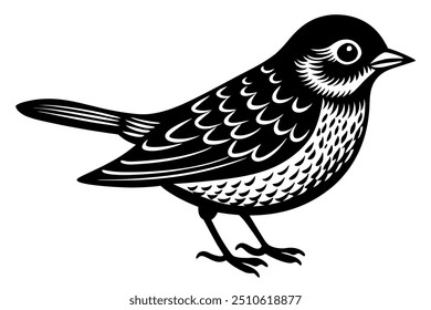 Una Ilustración vectorial de pájaro dulce